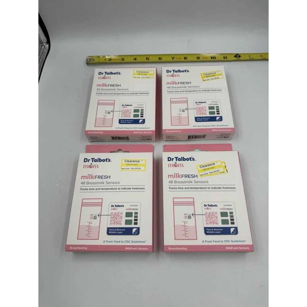 Dr Talbot's Mom MilkFresh Breastmilk Freshness Sensors 4 boxes (192 Sensors) NEW